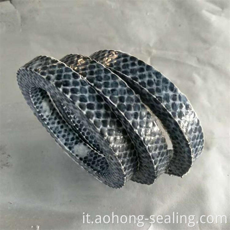 Anello di imballaggio in fibra di carbonio ad alta temperatura High Temperature Resistant Carbon Fiber Gland Packing Ring5